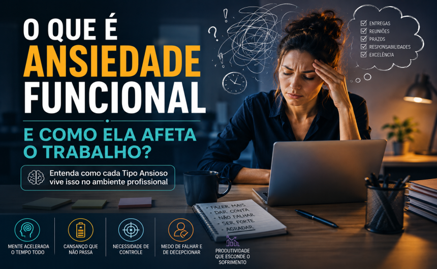 O que é Ansiedade Funcional e Como ela Afeta no Trabalho