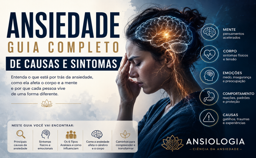 Ansiedade: Guia Completo de Causas, Sintomas e Como Ela Afeta a Mente e o Corpo